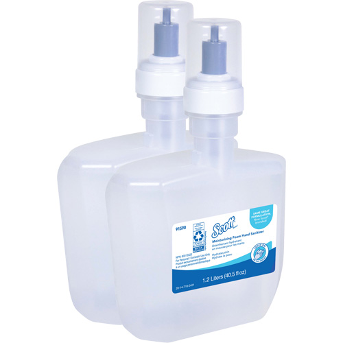 D&eacute;sinfectant moussant et hydratant pour les mains Pro de Scott, 1200 ml, Cartouche de recharge, 62% alcool Superchem Industries
