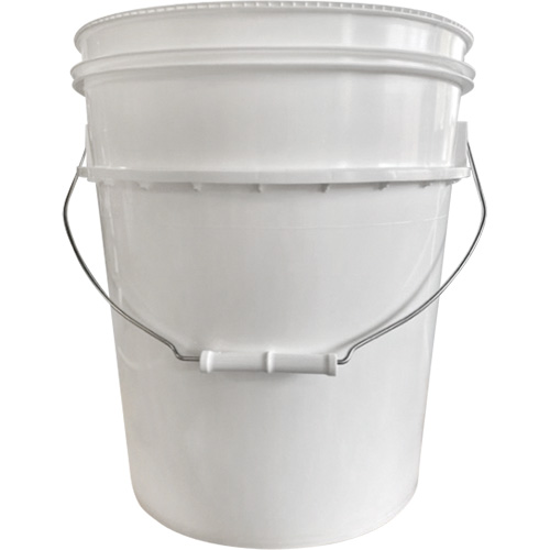 Seau avec couvercle, Plastique, 5,25 gal. Superchem Industries