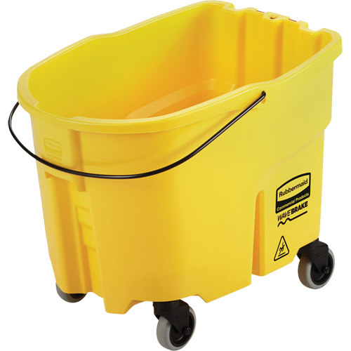Wavebrake&reg; Mop Bucket, 8.75 US Gal. (35 qt.) Capacity, Yellow Superchem Industries