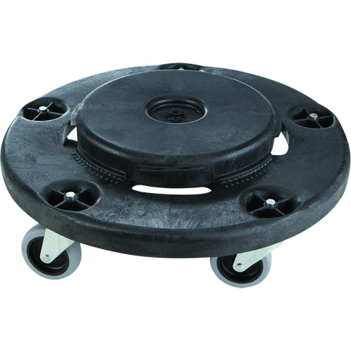 Socle roulant silencieux Brute, Poly&eacute;thyl&egrave;ne, Noir, Convient aux contenants 26-1/2" dia. Superchem Industries