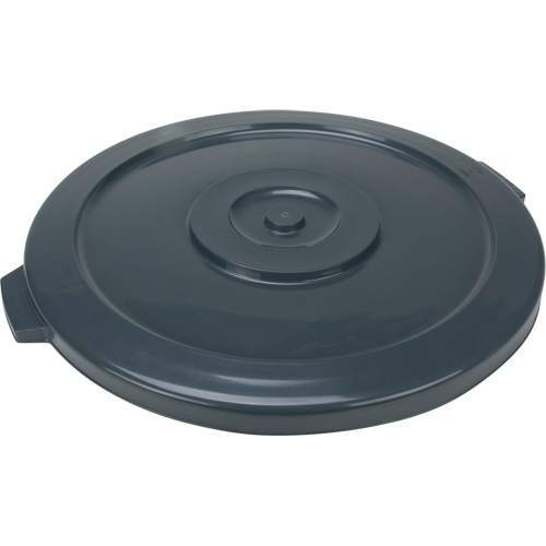 Couvercle pour contenant &agrave; d&eacute;chets, Couvercle plat, Plastique/Poly&eacute;thyl&egrave;ne, Convient aux contenants 24" dia. Superchem Industries