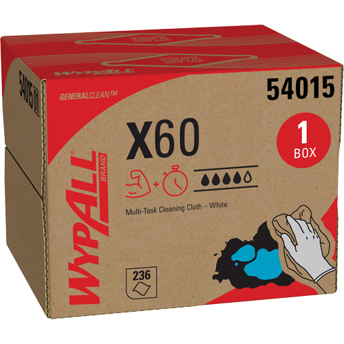 Chiffons X60, Tout usage, 16-3/4" lo x 11" la Superchem Industries