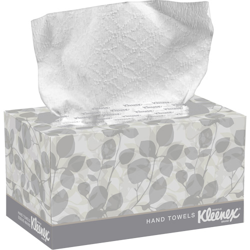 Essuie-mains Kleenex dans une boîte POP-UP*, 1 pli, 10-1/2" lo x 9" la, 120 /pqt Superchem Industries