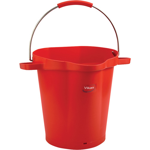 Seau hygi&eacute;nique pour service alimentaire, Rouge, 5 gal. US Superchem Industries