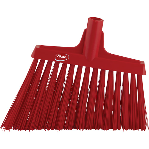 T&ecirc;te de balai oblique, Crins Extra-ferme, 12", Polyester, Rouge Superchem Industries
