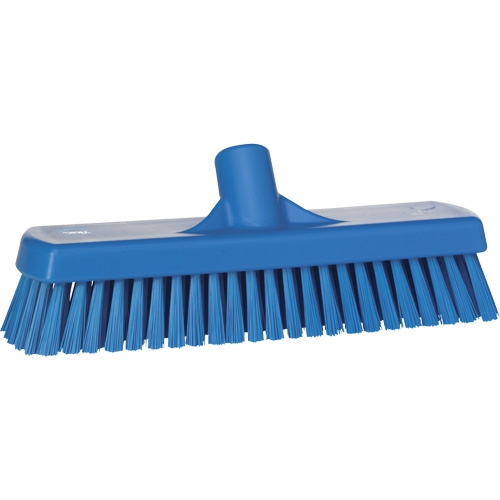 Deck & Wall Scrub Brush, Stiff Bristles, 12", Polyester, Blue Superchem Industries