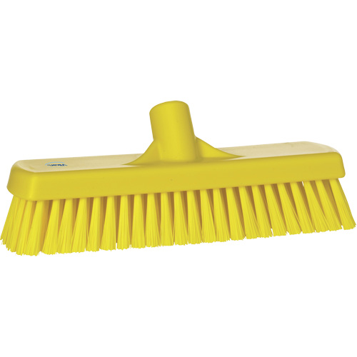 Brosse &agrave; r&eacute;curer pour planchers et murs, Crins Ferme, 12", Polyester, Jaune Superchem Industries