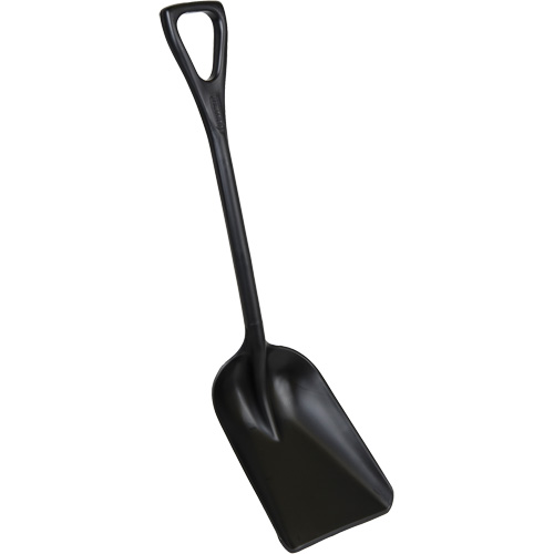 One-Piece Hygienic Shovel, 10" x 6" Blade, 37-1/2" Length, Plastic, Black Superchem Industries