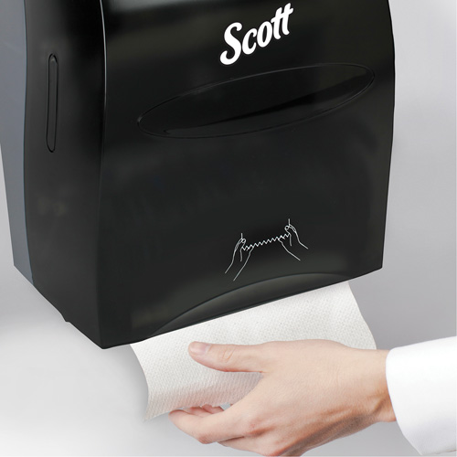 Scott&reg; Essential Hand Towel Roll Dispenser, Manual/No-Touch, 12.63" W x 10.2" D x 16.13" H Superchem Industries