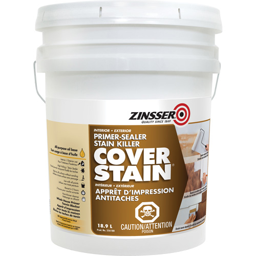 Cover Stain&reg; Oil-Base Primer Sealer, 18.9 L, Pail, White Superchem Industries