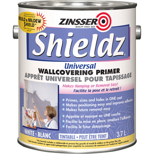 Shieldz&reg; Universal Wall Covering Primer, 3.7 L, Gallon, Tintable White Superchem Industries