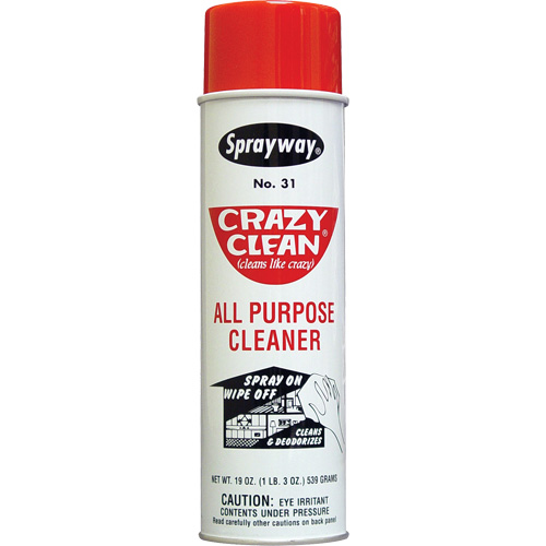Crazy Clean&reg; All Purpose Cleaner, 20 oz., Aerosol Can Superchem Industries