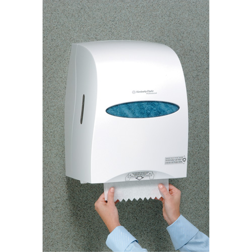 Distributeur de serviettes en rouleaux durs Sanitouch, Manuel/Sans contact, 12,63" la x 10,2" p x 16,13" h Superchem Industries