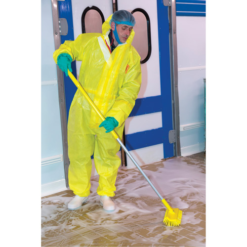 Brosse surfaces hautes et basses, Soies Moyen, Longueur de 10-1/4", Vert Superchem Industries
