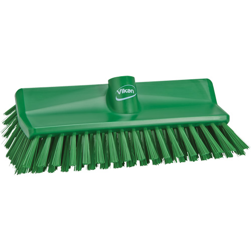 Brosse surfaces hautes et basses, Soies Moyen, Longueur de 10-1/4", Vert Superchem Industries