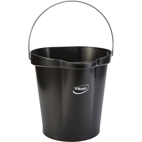 Food Hygiene Bucket, Black, 3 US gal. Superchem Industries