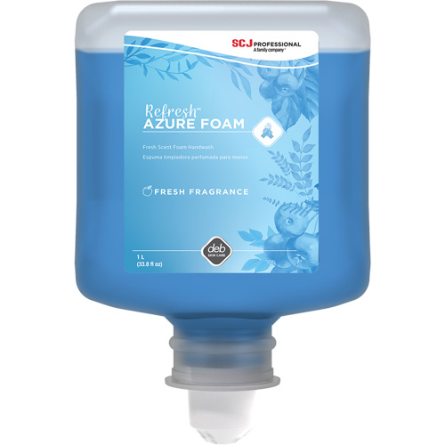 Refresh Azure Hand Soap, Foam, 1 L, Scented Superchem Industries