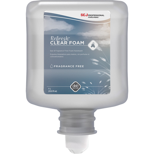 Refresh Clear Handwash, Foam, 1 L, Unscented Superchem Industries