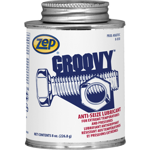 Groovy Lubricant & Anti-Seize, 8 oz., Brush Top Can, 2100°F (1100°C) Max. Temp Superchem Industries