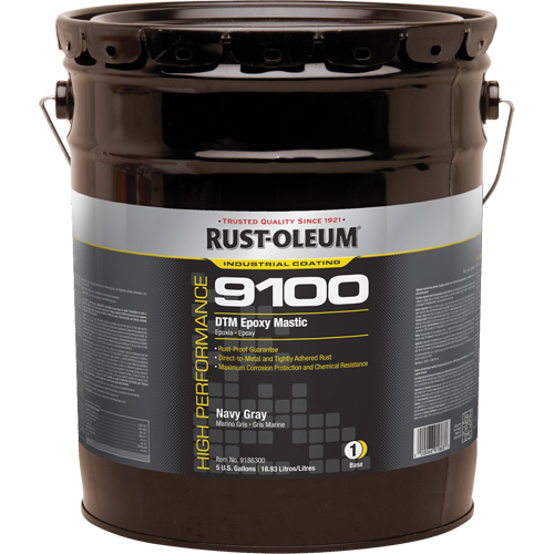 9100 System DTM Epoxy Mastic Base, Navy Grey, 5 gal., Pail Superchem Industries
