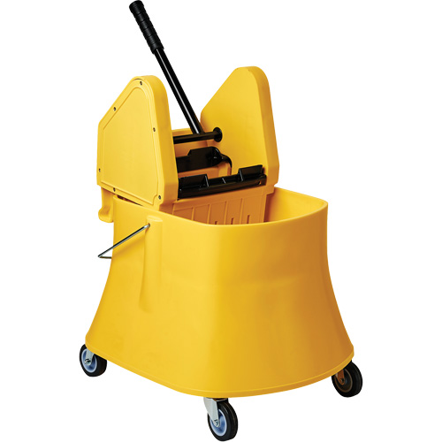 Champ Bucket & Wringer Combo, Down Press, 7.5 US Gal. (30 Quarts), Yellow Superchem Industries