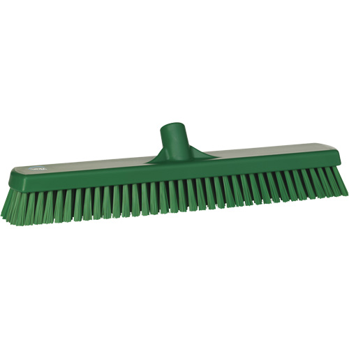 Brosse &agrave; r&eacute;curer pour planchers et murs, Crins Ferme, 19", Polyester, Vert Superchem Industries