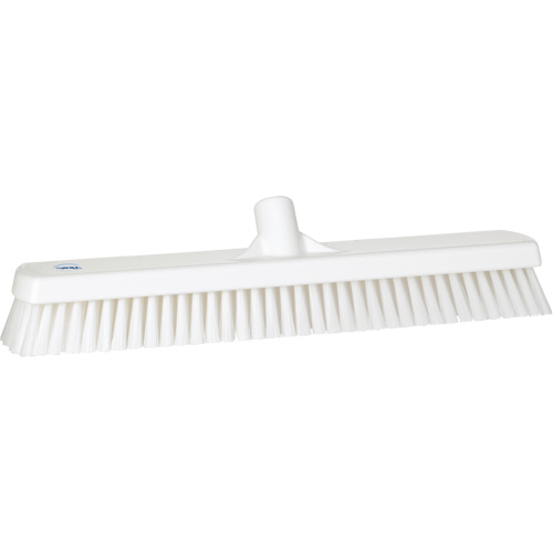 Brosse &agrave; r&eacute;curer pour planchers et murs, Crins Ferme, 19", Polyester, Blanc Superchem Industries