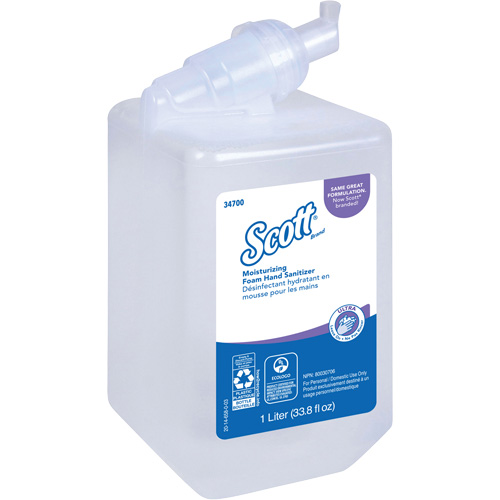 Scott&reg; Control Super Moisturizing Foam Hand Sanitizer, 1000 ml, Cartridge Refill, 70% Alcohol Superchem Industries