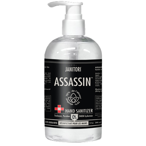 54 Assassin Hand Sanitizer, 500 ml, Pump Bottle, 70% Alcohol Superchem Industries