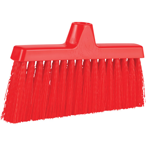 Balai oblique ColorCore, Crins Moyen, 10", Polypropyl&egrave;ne, Rouge Superchem Industries