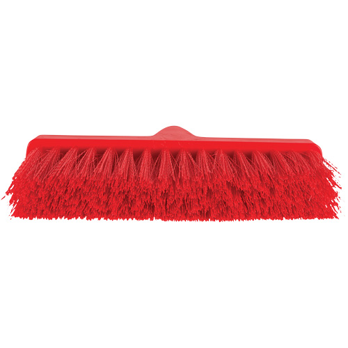 Balai oblique ColorCore, Crins Moyen, 10", Polypropyl&egrave;ne, Rouge Superchem Industries