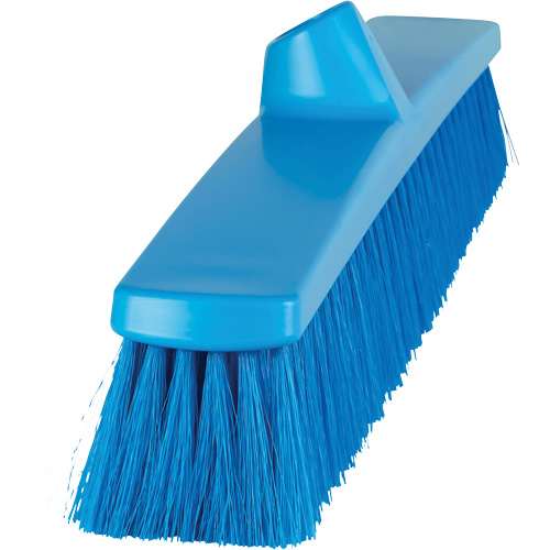 ColorCore Push Broom, Fine Bristles, 24", Polypropylene, Blue Superchem Industries