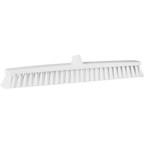 ColorCore Push Broom, Fine Bristles, 24", Polypropylene, White Superchem Industries