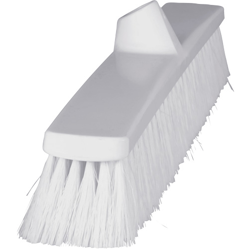ColorCore Push Broom, Fine Bristles, 24", Polypropylene, White Superchem Industries
