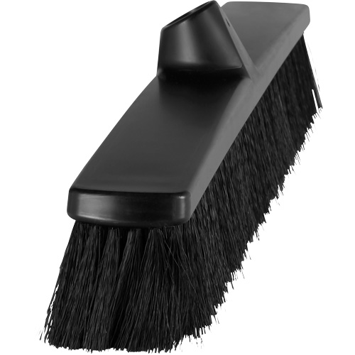 ColorCore Push Broom, Fine Bristles, 24", Polypropylene, Black Superchem Industries
