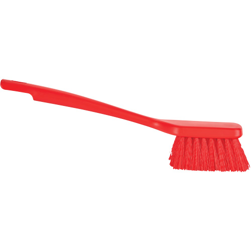 ColorCore Short Handle Brush, Stiff Bristles, 12" Long, Red Superchem Industries