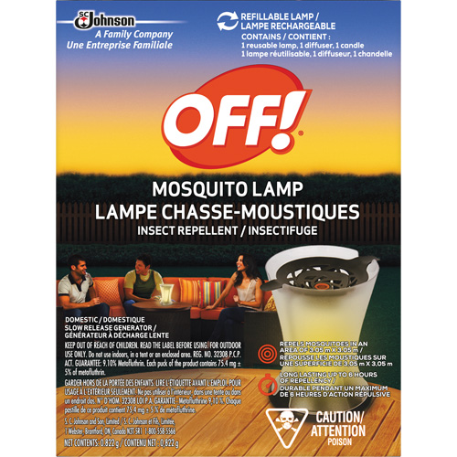 OFF! PowerPad&reg; Mosquito Repellent Lamp, DEET Free, Lamp, 0.822 g Superchem Industries