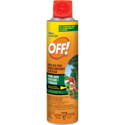 OFF! Area Bug Spray, DEET Free, Aerosol, 350 g Superchem Industries