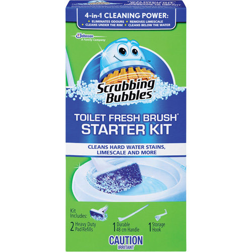 Trousse de d&eacute;marrage de brosse pour cuvettes Scrubbing Bubbles Fresh Brush, Recharge Superchem Industries