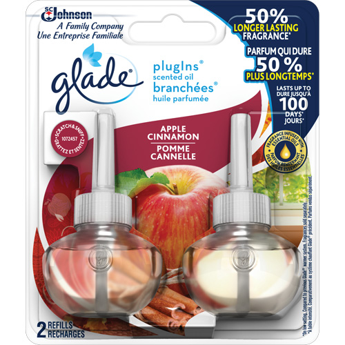 Glade&reg; PlugIns&reg; Scented Oil Refills, Apple Cinnamon, Cartridge Superchem Industries