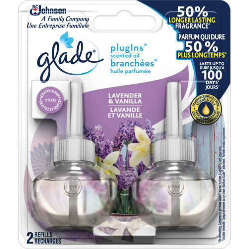 Glade&reg; PlugIns&reg; Scented Oil Refills, Lavender & Vanilla, Cartridge Superchem Industries