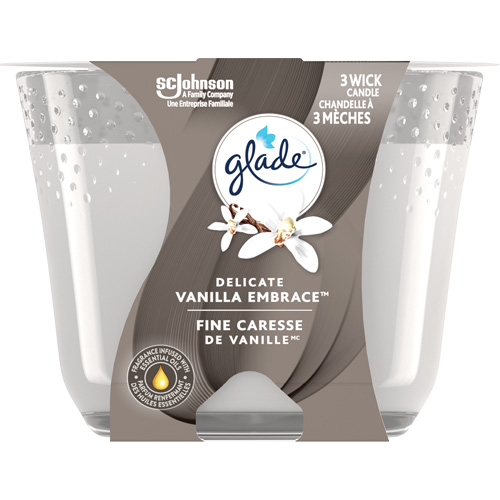 Glade&reg; 3-Wick Candle, Delicate Vanilla Embrace Superchem Industries