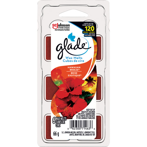 Cubes de cire parfum&eacute;e Glade, Brise exotique Superchem Industries