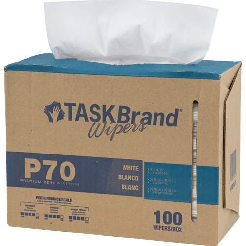 Chiffons de premi&egrave;re qualit&eacute; P70 TaskBrand, Robuste, 16-3/4" lo x 8-1/4" la Superchem Industries
