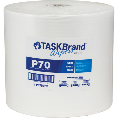 Chiffons de premi&egrave;re qualit&eacute; P70 TaskBrand, Robuste, 13" lo x 12" la Superchem Industries