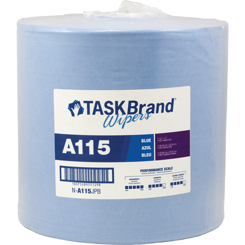 Chiffons &agrave; haut rendement A115 TaskBrand, Robuste, 13" lo x 12" la Superchem Industries