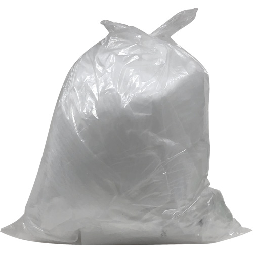 Industrial Garbage Bags, Strong, 26" W x 36" L, 0.9 mils, Clear, 45 L (12 Gal.) Capacity Superchem Industries