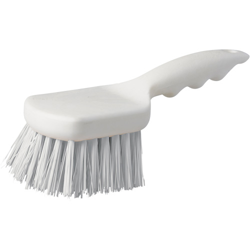 Short Handle Pot Brush, 9" L, Polypropylene Bristles, White Superchem Industries