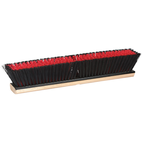 Combination Push Broom, 24", Coarse/Medium, PVC Bristles Superchem Industries