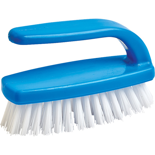 Brosse pour le nettoyage des ongles, 4" l, Soies Synth&eacute;tique, Bleu/Blanc Superchem Industries
